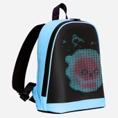 MİNİ SMART BAG Mavi Led Ekranlı Sırt Çantası, Motorcu Çantası - 2