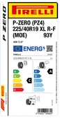 Pirelli 225/40R19 93Y R-F Xl P-Zero Pz4 Moe L.S C-A-70 Yaz Oto Lastiği (Üretim Yılı: 2025) thumbnail 2