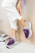 Riccon Kadın Buz Mor Sneaker 0012072 - 4