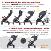Huggy Easy Go Kabin Boy Otomatik Katlanır Bebek Arabası - 7