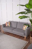 Kilim Mobilya Bohera Bohem Koltuk Üç Kişilik Koltuk Gri - 1