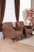 Kilim Mobilya Linda Koltuk Takımı 3 3 B B Kahverengi - 4