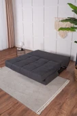 Kilim Mobilya Robin Kanepe Üç Kişilik, Çift Kişilik Yatak Olabilen Antrasit - 4