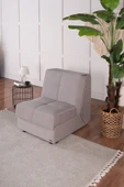 Kilim Mobilya Robin Tek Kişilik Yatak Olabilen Koltuk Açık Kahverengi - 2