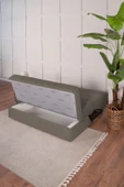 Kilim Mobilya Robin Kanepe Üç Kişilik Çift Kişilik Yatak Olabilen Kanepe Kahverengi - 4