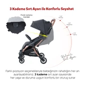 Huggy Easy Go Kabin Boy Otomatik Katlanır Bebek Arabası - 3