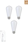 LED Ampul 6W 3000K E27 Gün Işığı 3'lü ERD-234 - 1