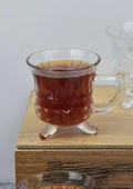 Loretta 6lı Çay Fincanı Seti - Cam Çay Bardağı Takımı - 6 Parça Çay Seti - 85 ML - 2