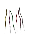 Eğik Pasta Mumu Karışık Renkli  6 lı 14 cm - 1