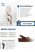 Roy Jones Kadın Ortopedik Anatomik Tabanlı Topuklu Konfor Modeli Anne Orta Yaş Genç Şık Sandalet Terlik - 3