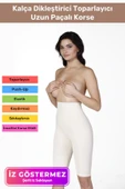 Kaymaz Yüksek Bel İnceltici Terlemeyi Önleyen Destekli İz Göstermeyen Uzun Paçalı Toparlayıcı Korse thumbnail 1