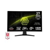 MSI 27 MAG 274CQF 2560x1440 (WQHD) CURVED 1500R RAPID VA 180HZ 0.5MS (GTG) ADAPTIVE-SYNC SIYAH GAMING MONITOR - 1