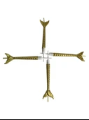 Deniz Kızı Renkli Altın Mum 11 cm - 1