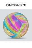 Kapris Fosfor Desenli Dikişli Voleybol Topu VB307 - 1