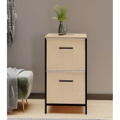 Çok Amaçlı Dolap 2 Çekmeceli Orta Boy Komodin Sehpa Çam 1607 - 3