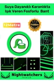 Özel Karanlıkta Işık Veren Yansıyan 12 Metre Fosforlu Yeşil Şerit Kendinden Yapışkan Reflektör Bant thumbnail 1