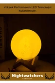 Özel Üretim Çevre Korumalı 3d Standlı Küre Dekoratif Yüksek Performanslı Led Ay Gece Masa Lambası - 6