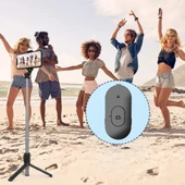 TOPTANBULURUM Masaüstü Tripod Olabilen Telefon Tutuculu Kablosuz Kumandalı Selfie Çubuğu - 3