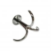 Çapari Kanca Askı Vestiyer Portmanto Elbise Askısı Krom - 3