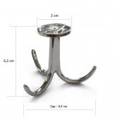 Çapari Kanca Askı Vestiyer Portmanto Elbise Askısı Krom - 4