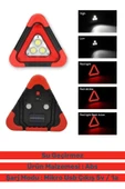 Deluxe Su Geçirmez Sızdırmaz 3 Ledli Solar Üçgen Reflektör Güneş Enerjili Refluj Araba Oto Lambası - 3