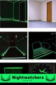 Özel Karanlıkta Işık Veren Yansıyan 12 Metre Fosforlu Yeşil Şerit Kendinden Yapışkan Reflektör Bant thumbnail 4