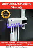Deluxe Usb Şarjlı Güneş Enerjili Otomatik Diş Macun Sıkacağı Sterilizatörlü 4 Adet Fırçalığı Tutucu - 1