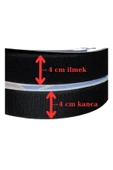 Çakabey Cırt Cırt Bant - İlmek/Kanca Takım Cırt - Yumuşak/Sert Cırt - Alt / Üst Cırt - 4 cm - 1 metre takım - 2