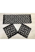 EFE Oto Koltuk Kilim Seti Siyah Beyaz - 1