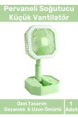 Deluxe Katlanabilir 2 Modlu Usb Şarjlı Sessiz Mini Fan Yelpazeli Pervaneli Soğutucu Vantilatör - 1