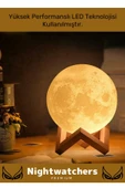 Özel Üretim Çevre Korumalı 3d Standlı Küre Dekoratif Yüksek Performanslı Led Ay Gece Masa Lambası - 7