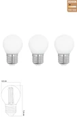 LED Ampul 6W 3000K E27 (Gün Işığı) 3'lü ERD-239 - 1