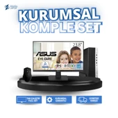 HP Elitedesk 705 G4 A6 9500 8GB 256GB SSD  24 inç IPS Monitör ve Klavye Mouse  Full Set Mini PC  6 Ay Garantili - 1