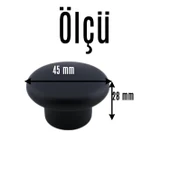 Bohem Siyah Mantar Kulp Düğme 1 ADET Çekmece Mutfak Mobilya Dolabı Dolap Kulpu Kulbu Plastik Kulp thumbnail 6