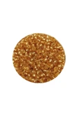 Dökme Cam Kum Boncuk (11/0) 2 mm - 20 Gram -  Şeffaf Altın - BNC027 - 2