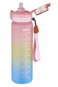 pipetli askılı 1000 ml suluk vagon plastic bottle matara 1 litre - 4