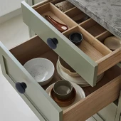 Bohem Siyah Mantar Kulp Düğme 1 ADET Çekmece Mutfak Mobilya Dolabı Dolap Kulpu Kulbu Plastik Kulp thumbnail 3