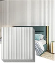 Renkli Duvarlar 1m² (50cmx50cm 4 Adet) Beyaz 3D ABS PVC Malzeme Dayanıklı Duvar Paneli Silinebilir Lambiri Panel - 6