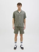 JACK JONES Erkek Pamuklu Kısa Kollu Gömlek 12274798 thumbnail 2