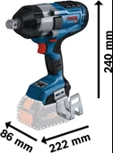 Bosch Professional GDS 18V-1050 H Akülü Somun Sıkma Makinesi (Akü ve Şarj Dahil Değil) - 06019J8500 - 1