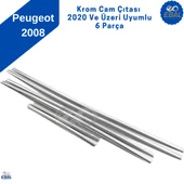 Peugeot 2008 2 Krom Cam Çıtası 6 Parça 2020 ve Üzeri P.Çelik - 5