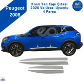 Peugeot 2008 Krom Yan Kapı Çıtası 4 Parça 2020 Üzeri P.Çelik thumbnail 2