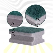 Everklean 90'lı Oluklu Gri Ekonomik Tırnak Korumalı Bulaşık Süngeri - 2