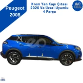 Peugeot 2008 Krom Yan Kapı Çıtası 4 Parça 2020 Üzeri P.Çelik thumbnail 3