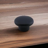 Bohem Siyah Mantar Kulp Düğme 1 ADET Çekmece Mutfak Mobilya Dolabı Dolap Kulpu Kulbu Plastik Kulp thumbnail 5