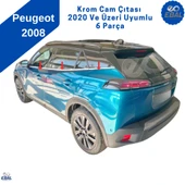 Peugeot 2008 2 Krom Cam Çıtası 6 Parça 2020 ve Üzeri P.Çelik - 1