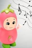 Işıklı ve Müzikli Danseden Çilek Oyuncak – 17 cm, Minikler İçin Eğlencenin Adı! - 1