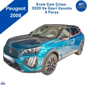 Peugeot 2008 2 Krom Cam Çıtası 6 Parça 2020 ve Üzeri P.Çelik - 3