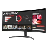 LG UltraWide 34WR50QC-B 34" 100Hz 5Ms HDMI+DP HDR UWQHD FreeSync VA Curved Vesa Monitör thumbnail 3