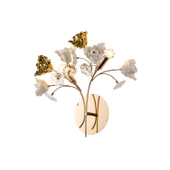 Faxon 2'li Gold Çiçek Desenli Modern Yatak Başı Salon Aplik - 3